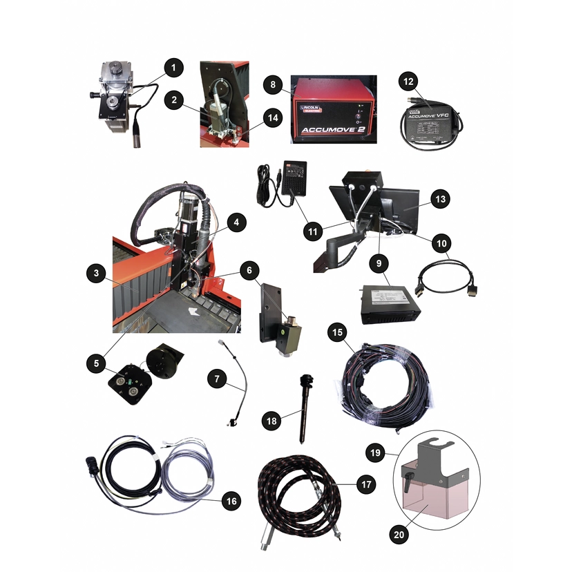Lincoln Electric 3 Belts Set für LINC CUT S MOT